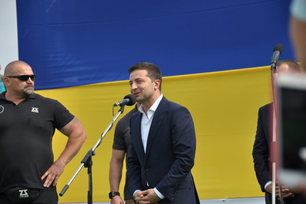 Президент Украины Владимир Зеленский Охранная компания КРОК Стронгмен 2019 2